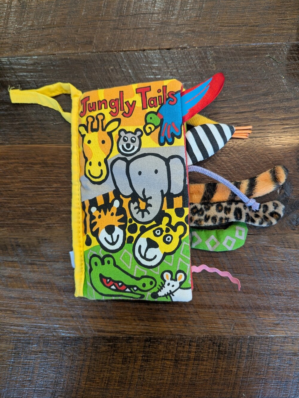 Jelly Cat Soft Jungly Tails Activity Krinkle Book
